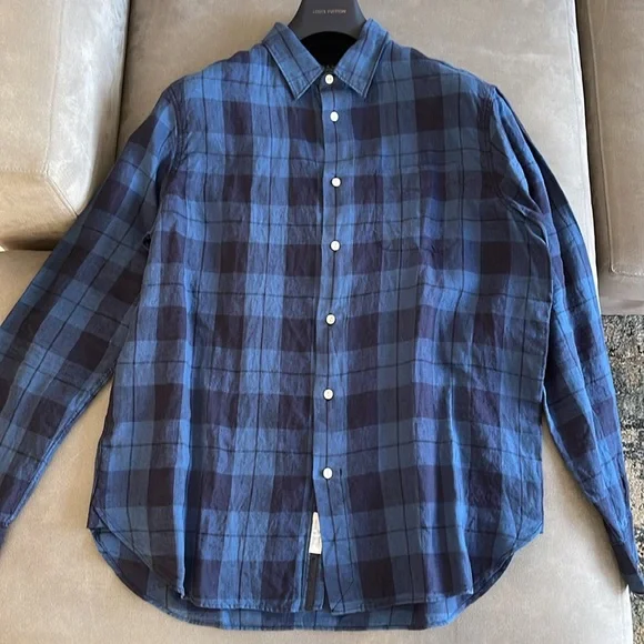 rag & bone classic fit button down linen shirt - Picture 9 of 15